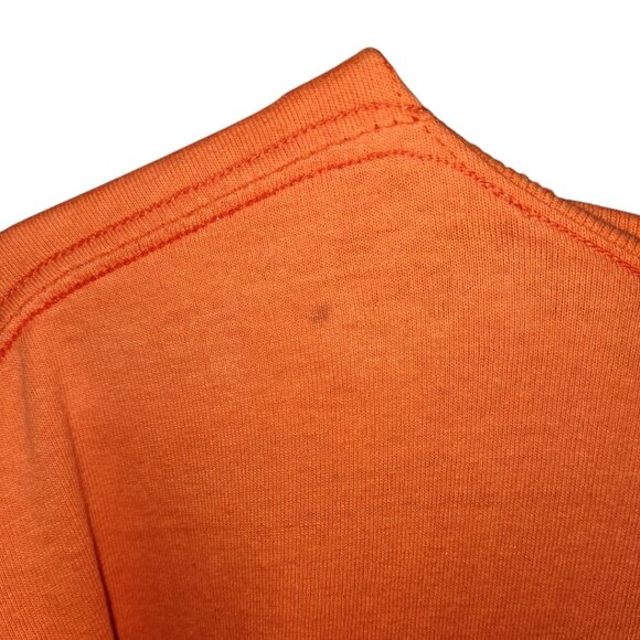 University of Illinois Fighting Illini T Shirt Mens XL Orange Spell Out College - Picture 3 of 5